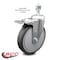 Service Caster 6 Inch Thermoplastic Rubber Swivel 1/2 Inch Stem Caster with Total Lock Brake SCC SCC-TSTTL20S614-TPRB-121315 - alternate 4